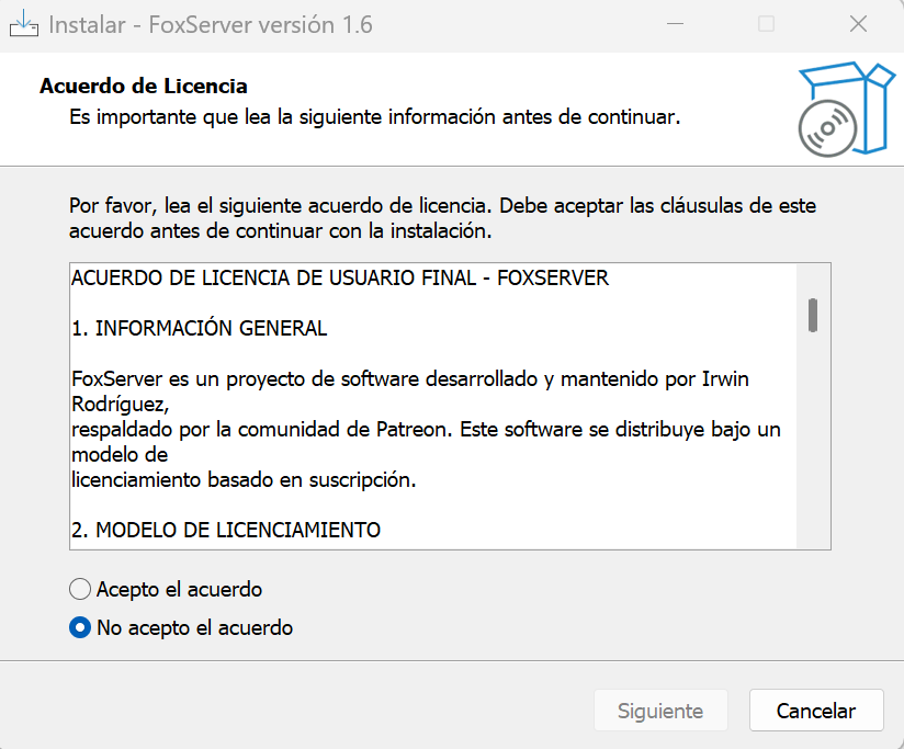 Acuerdo de licencia