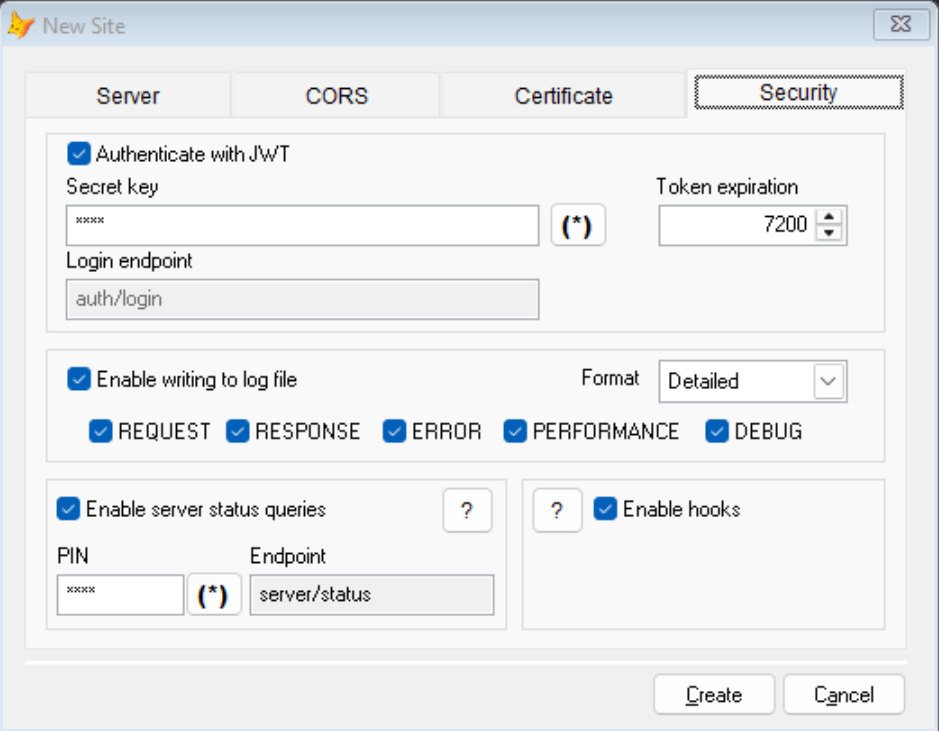 Configuración de Seguridad en WinFx